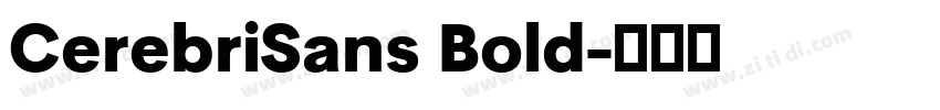 CerebriSans Bold字体转换